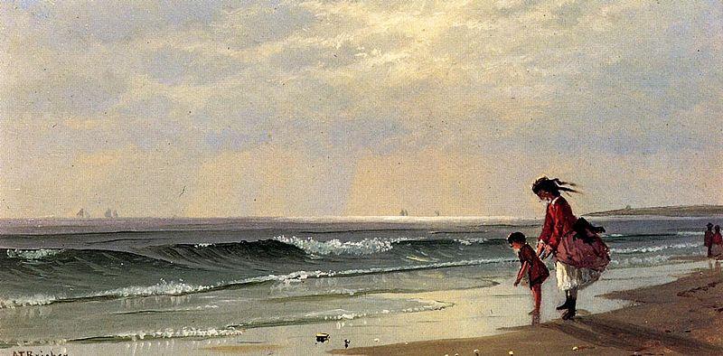 Alfred Thompson Bricher At the Shore China oil painting art